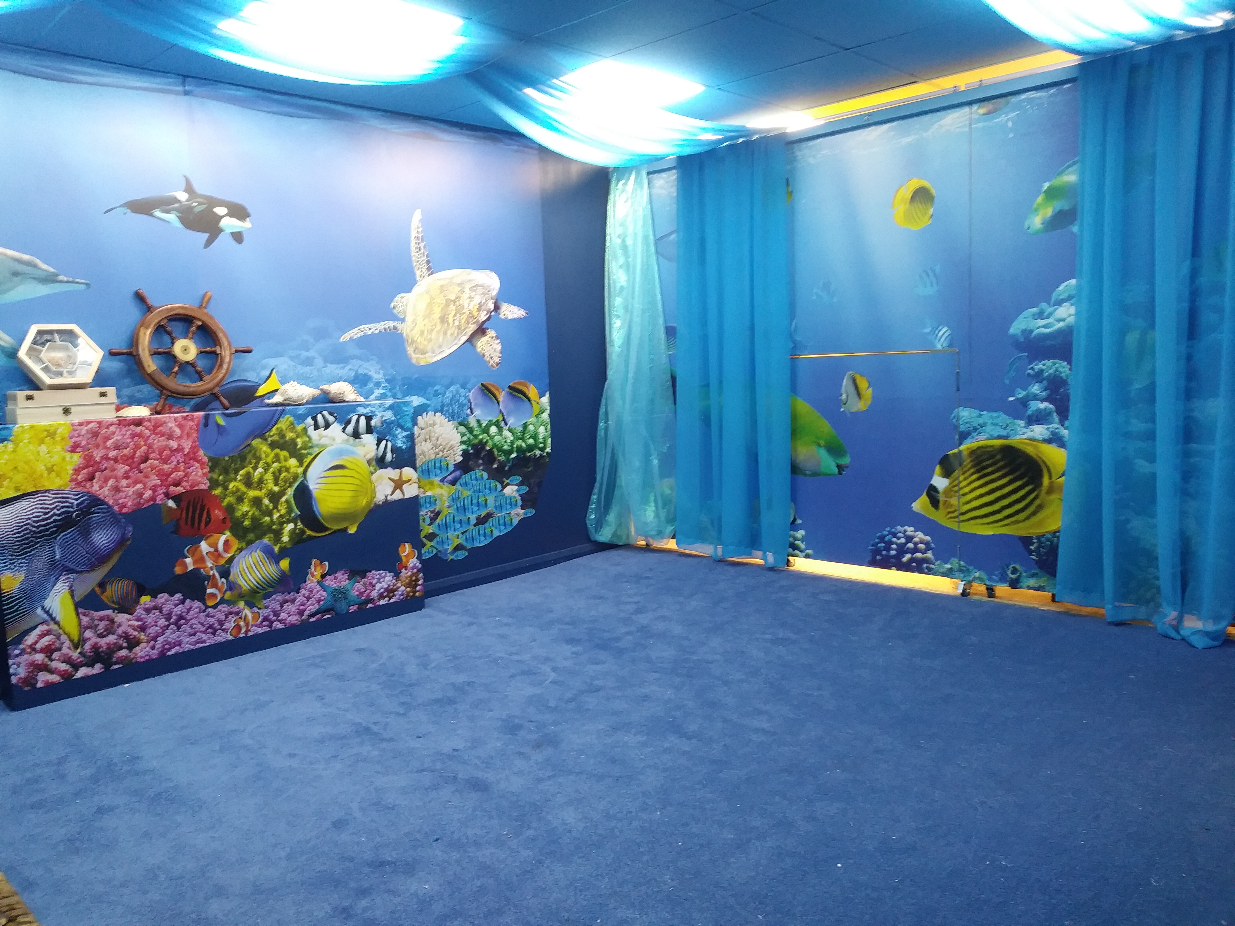 Whimsical Underwater Playroom: a Playroom with an Underwater Theme,  Featuring a Submarine-inspired Playhouse, Coral Decorations, Stock  Illustration - Illustration of table, professorship: 284843973